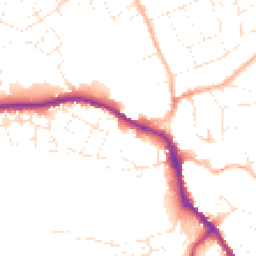 Daytime road noise heatmap for SN11 0ED