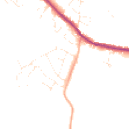 Daytime road noise heatmap for SN11 0LD