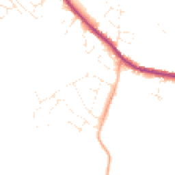 Daytime road noise heatmap for SN11 0LL