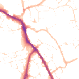 Daytime road noise heatmap for SN11 8DG