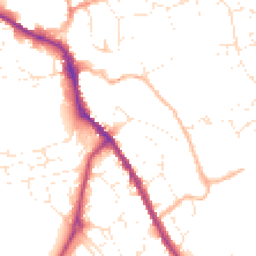 Daytime road noise heatmap for SN11 8DQ