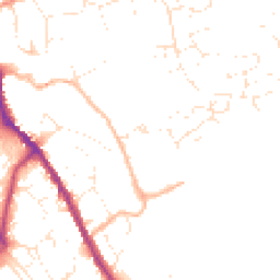 Daytime road noise heatmap for SN11 8EH