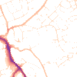 Daytime road noise heatmap for SN11 8NW
