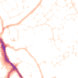 Daytime road noise heatmap for SN11 8PG