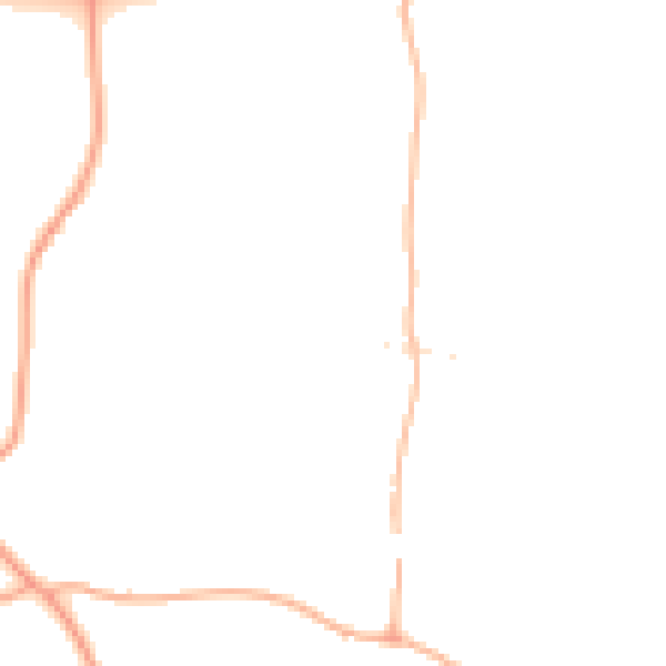 Daytime road noise heatmap for SN11 8QD