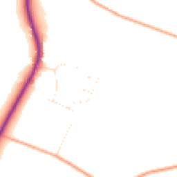 Daytime road noise heatmap for SN11 8SQ