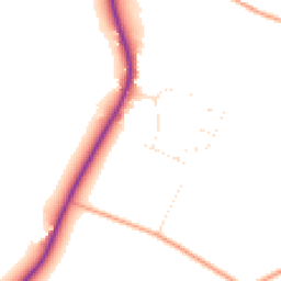 Daytime road noise heatmap for SN11 8TH