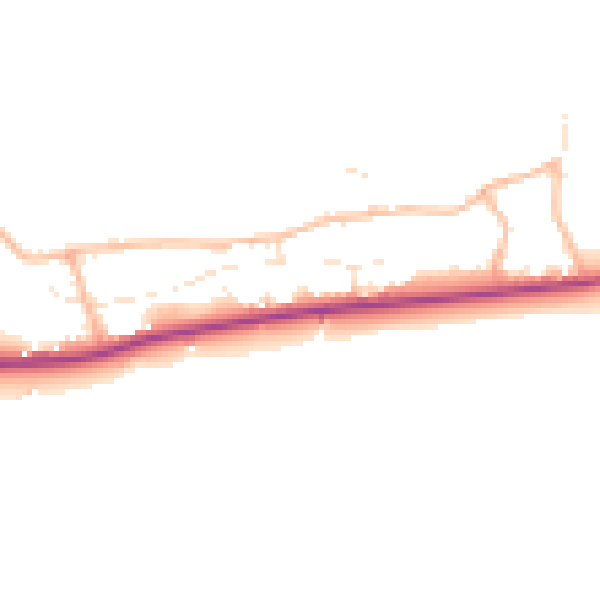 Daytime road noise heatmap for SN11 8UT