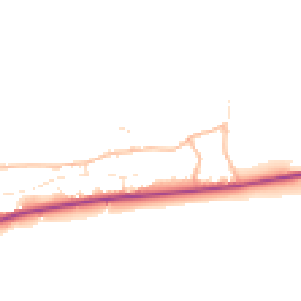 Daytime road noise heatmap for SN11 8XP