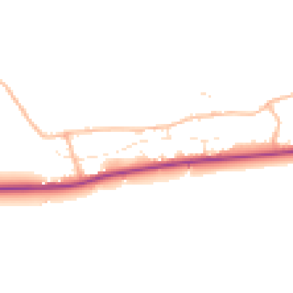 Daytime road noise heatmap for SN11 8XX