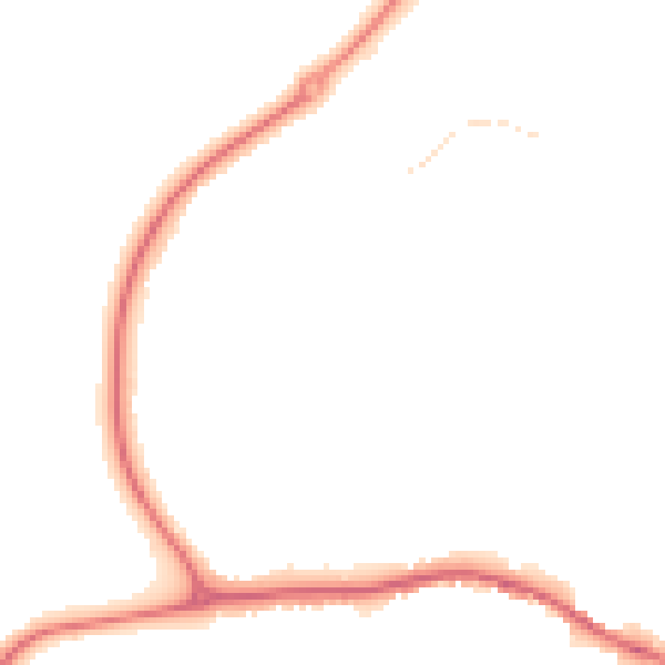 Night-time road noise heatmap for SN11 9EB