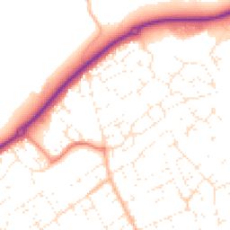 Daytime road noise heatmap for SN11 9EX