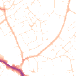 Daytime road noise heatmap for SN11 9FF