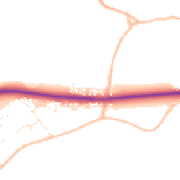Daytime road noise heatmap for SN11 9FR