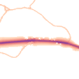 Daytime road noise heatmap for SN11 9LX