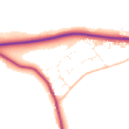 Daytime road noise heatmap for SN11 9NT