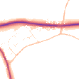 Daytime road noise heatmap for SN11 9NW