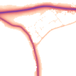 Daytime road noise heatmap for SN11 9PE