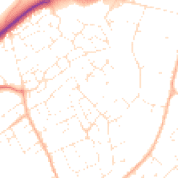 Daytime road noise heatmap for SN11 9QG