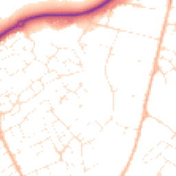 Daytime road noise heatmap for SN11 9QJ