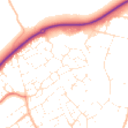 Daytime road noise heatmap for SN11 9SA