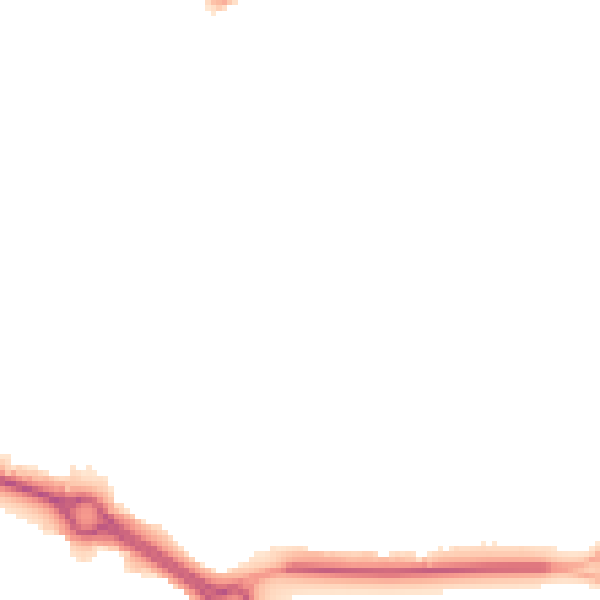 Night-time road noise heatmap for SN12 6AE