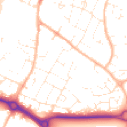 Daytime road noise heatmap for SN12 6AG