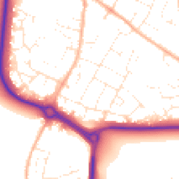 Daytime road noise heatmap for SN12 6AP