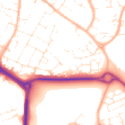 Daytime road noise heatmap for SN12 6BG