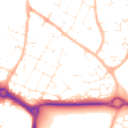 Daytime road noise heatmap for SN12 6BH
