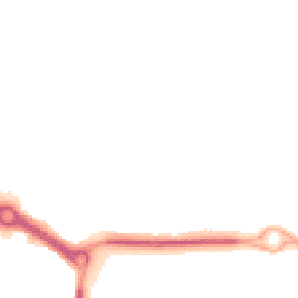 Night-time road noise heatmap for SN12 6BH