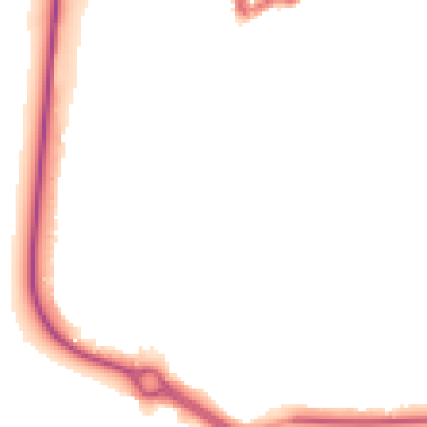 Night-time road noise heatmap for SN12 6BZ