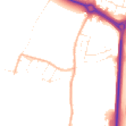 Daytime road noise heatmap for SN12 6ED