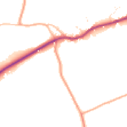 Daytime road noise heatmap for SN12 6SA