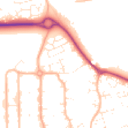 Daytime road noise heatmap for SN12 6SB