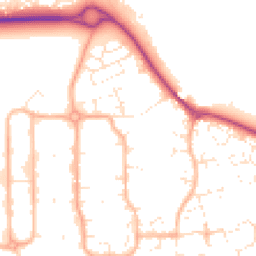 Daytime road noise heatmap for SN12 6SE
