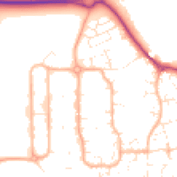 Daytime road noise heatmap for SN12 6SG