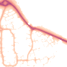 Daytime road noise heatmap for SN12 6XU