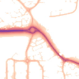 Daytime road noise heatmap for SN12 6ZA