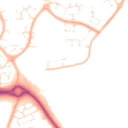 Daytime road noise heatmap for SN12 6ZL
