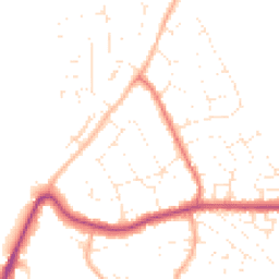 Daytime road noise heatmap for SN12 7DG