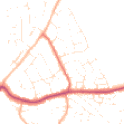 Daytime road noise heatmap for SN12 7EG