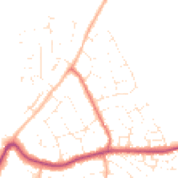 Daytime road noise heatmap for SN12 7ER
