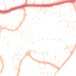 Daytime road noise heatmap for SN12 7GL