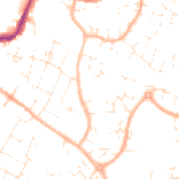 Daytime road noise heatmap for SN12 7LW