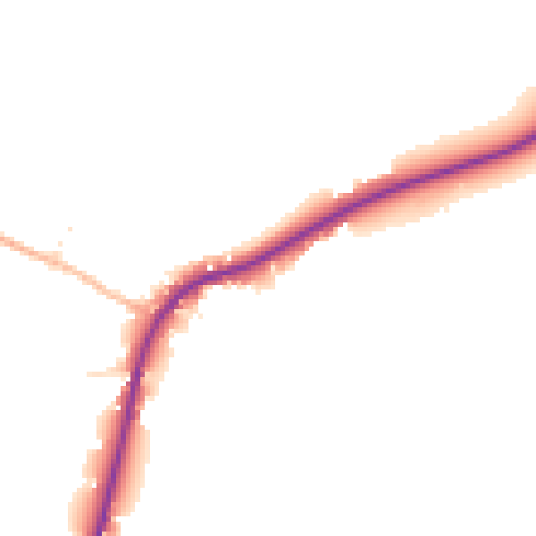 Daytime road noise heatmap for SN12 7PZ