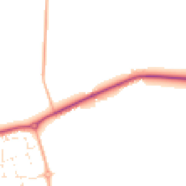 Daytime road noise heatmap for SN12 7QT