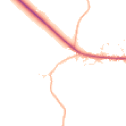 Daytime road noise heatmap for SN12 8HY