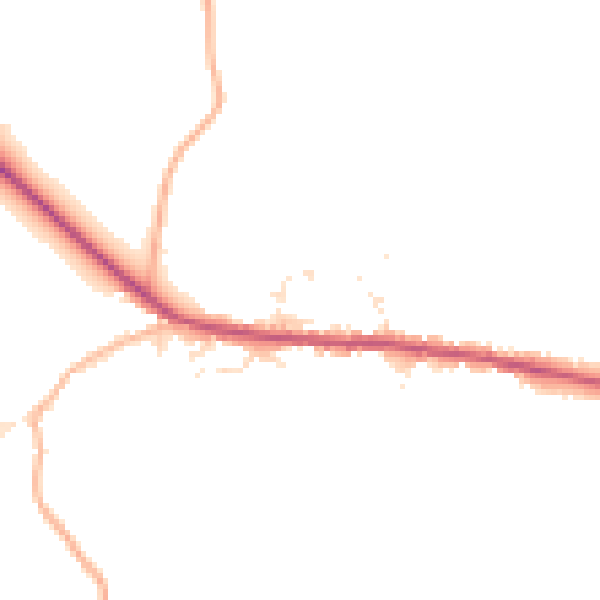 Daytime road noise heatmap for SN12 8LD