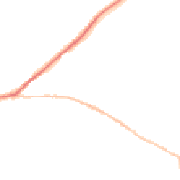 Night-time road noise heatmap for SN13 0AG